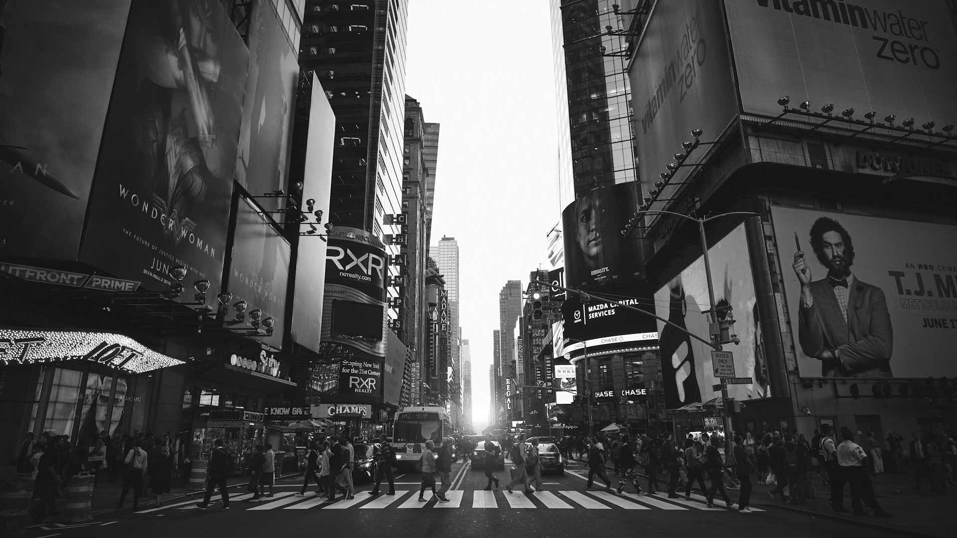 Digital signage in city